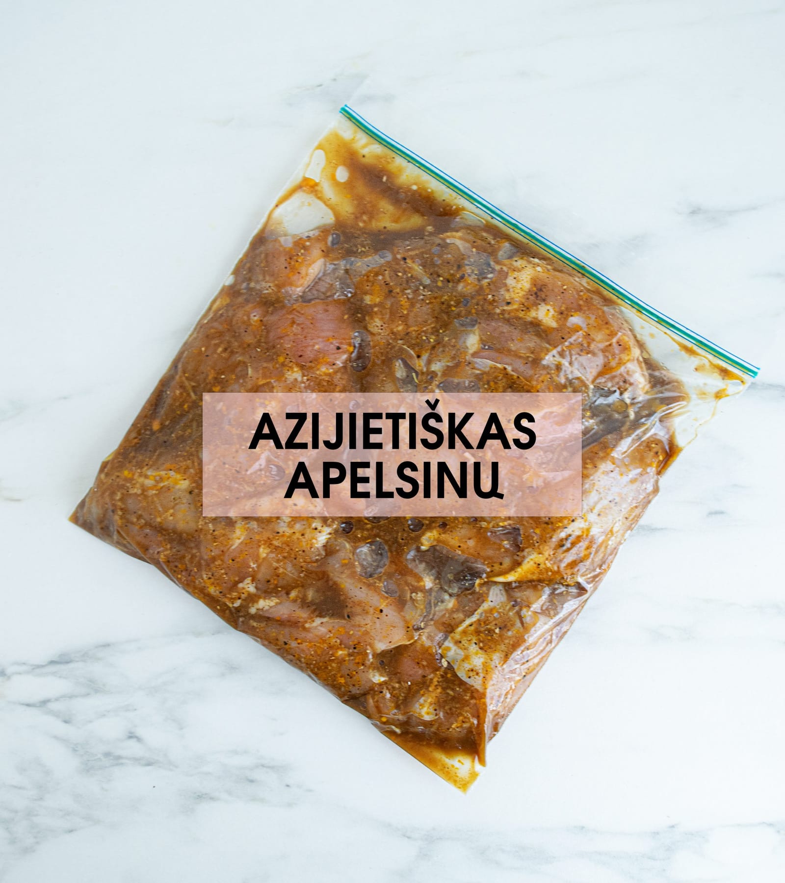 Azijietiškas apelsinų skonio marinatas