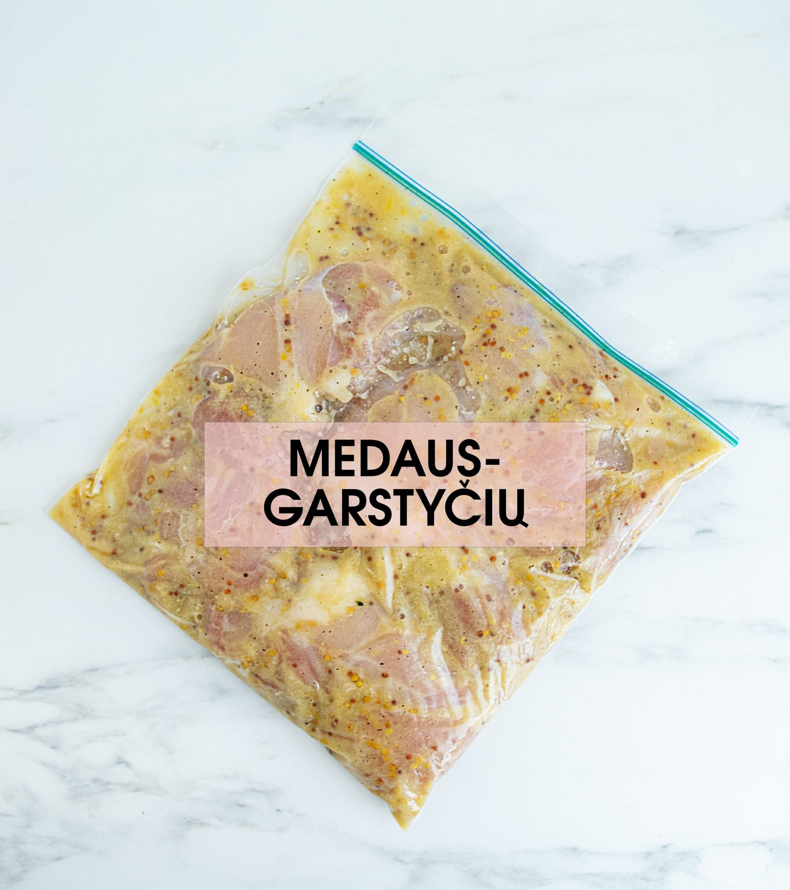 Medaus-Garstyčių skonio marinatas