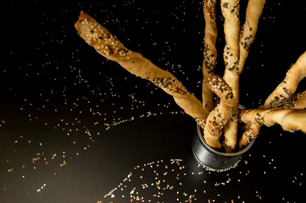 Grissini duonos lazdelės su Parmezanu