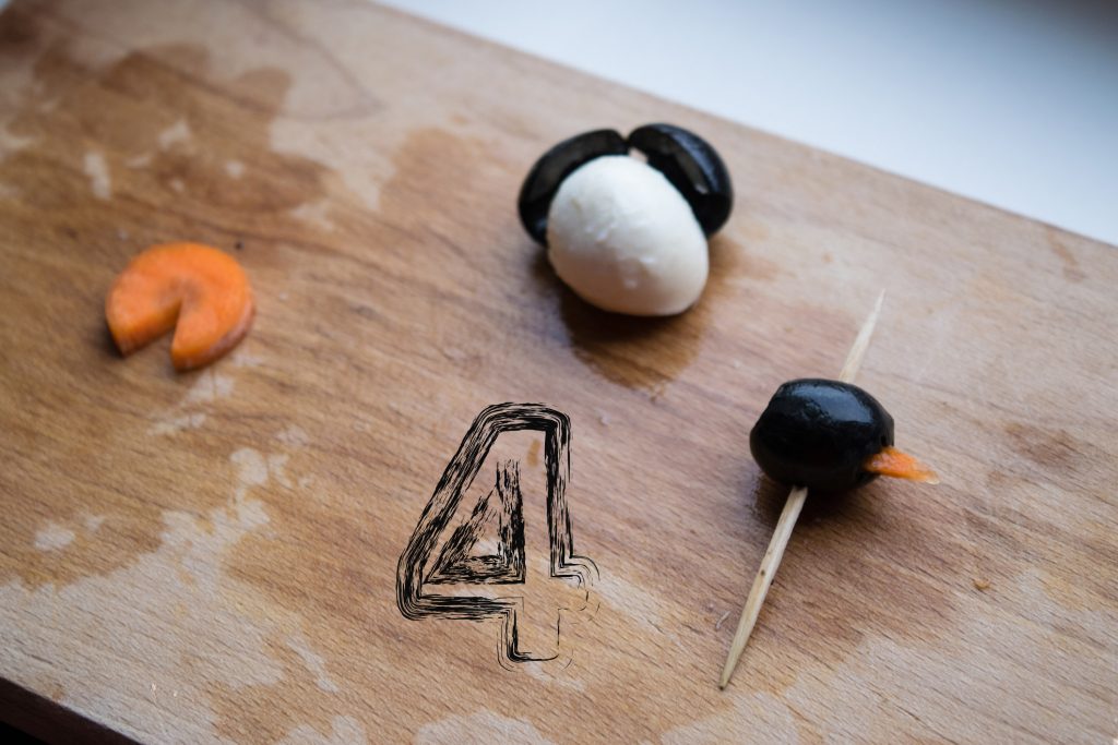 Mozzarellos Pingvinukai su Parmos Kumpiu