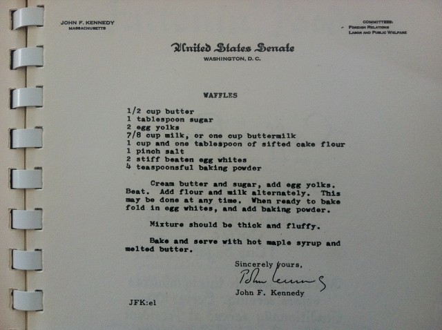 Presidential J.F. Kennedy Waffles