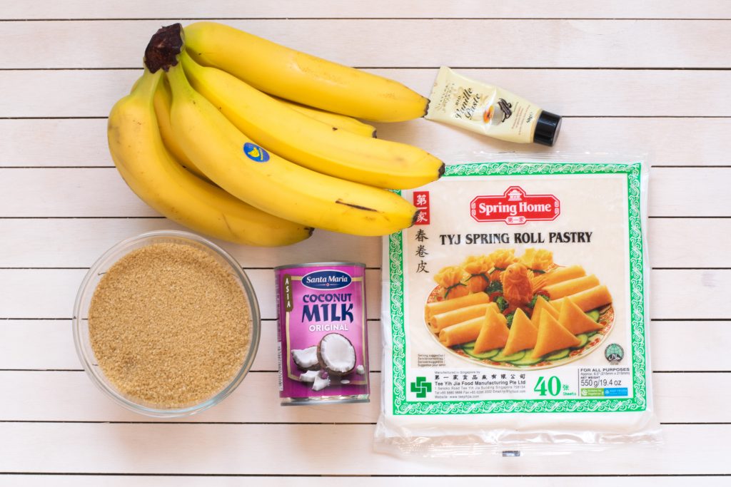 Turon - Filipinietiški Bananų Suktinukai su Kokosinės Karamelės Padažu