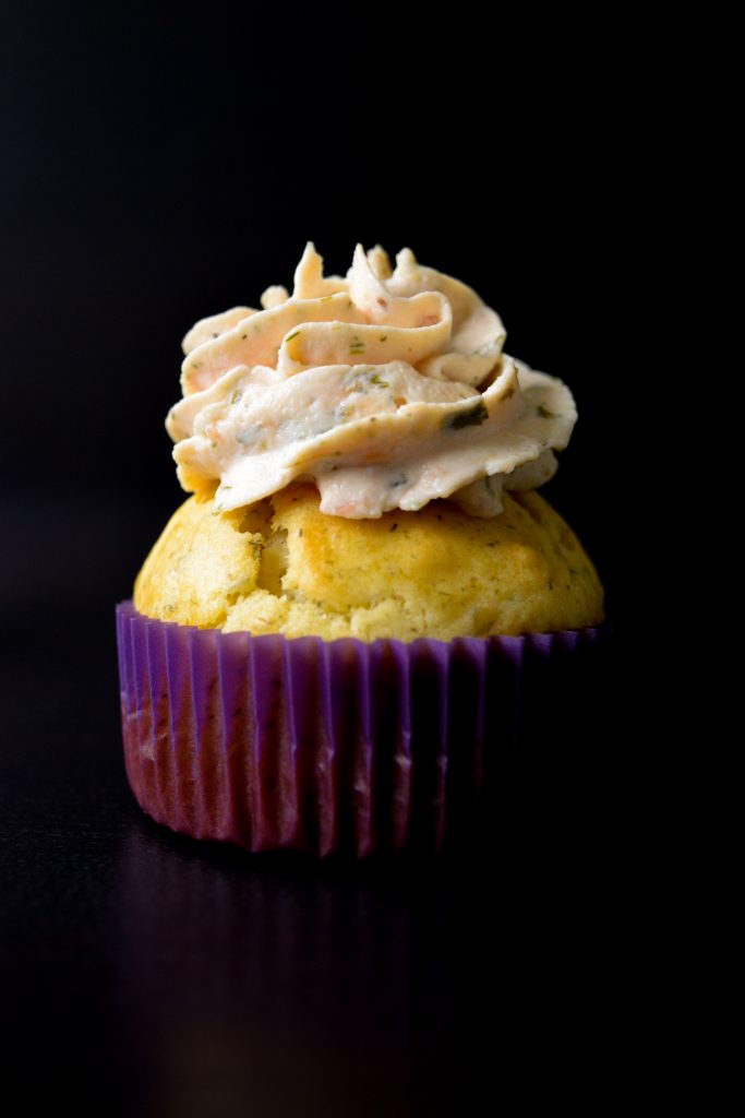 Smoked Salmon Cupcakes