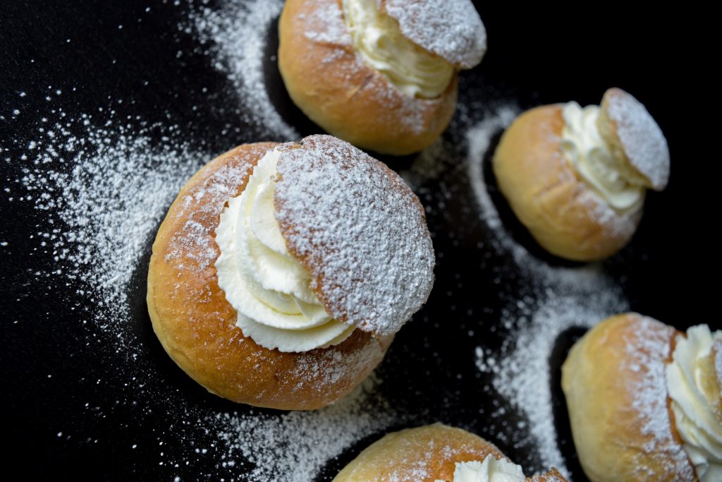 Švediškos Semlor Fika pertraukėlei