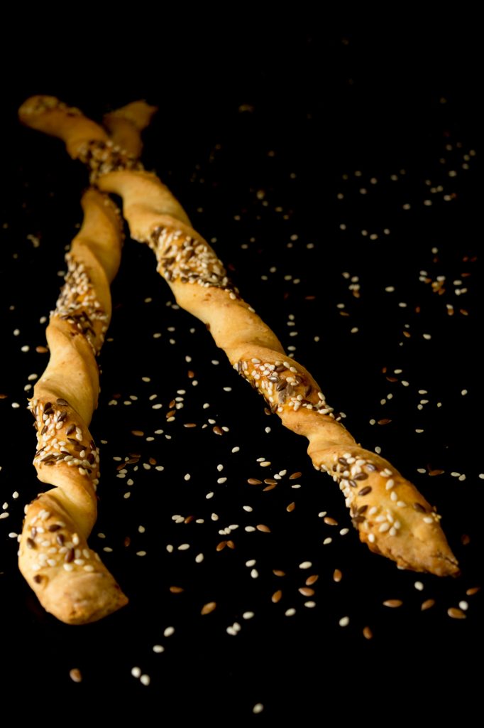 Grissini duonos lazdelės su Parmezanu